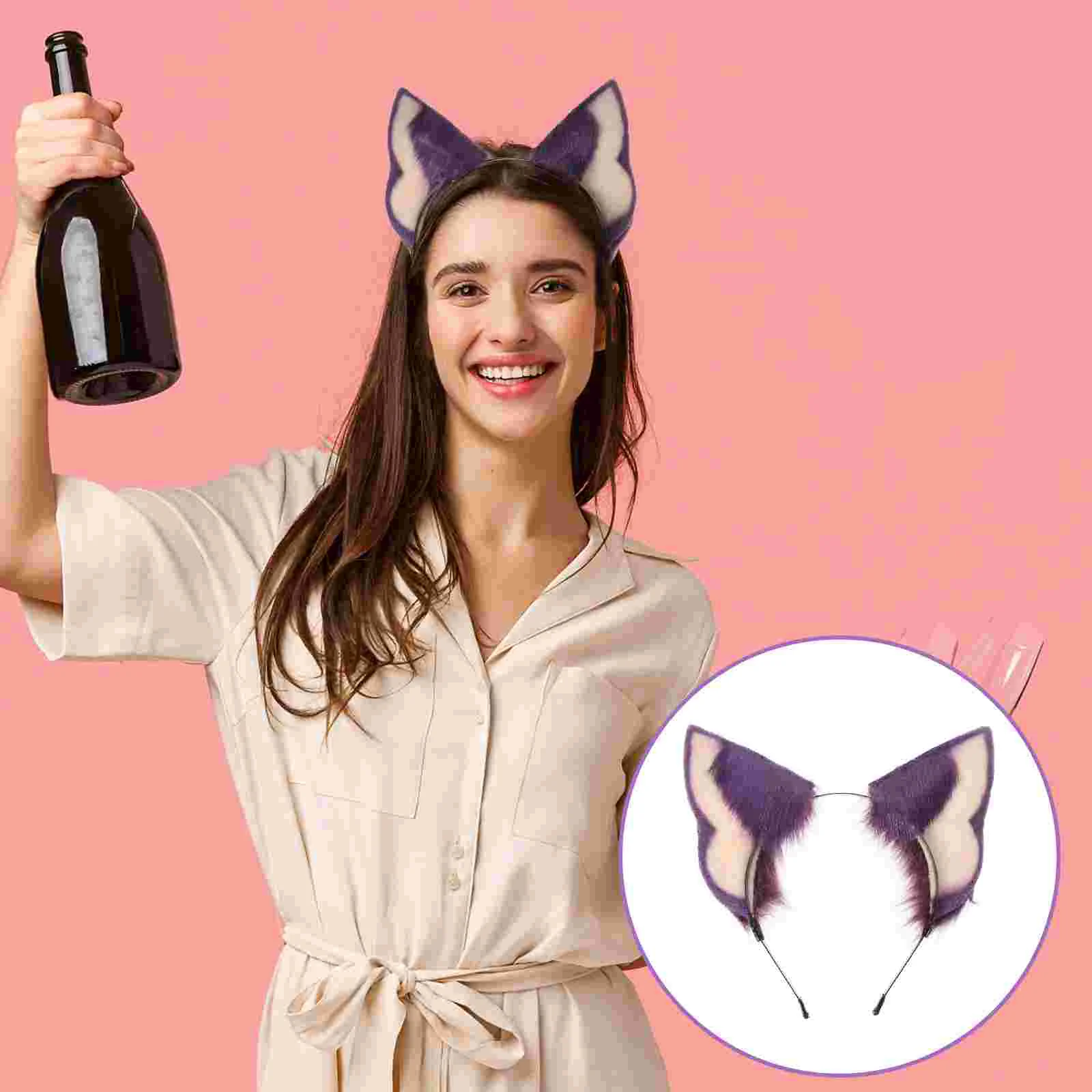 

Animal Ears Adult Headband Bulk Girls Hair Accessories Headgear Plush Prop Womens Miss Headbands