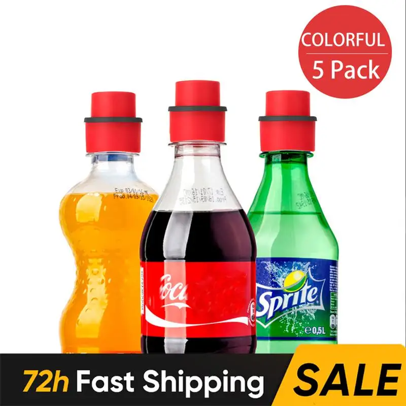 

5pcs Press Type Aerated Soda Sealer Soda Beverage Soda Soda Beverage Cola Stopper Protector Carbonated Holder