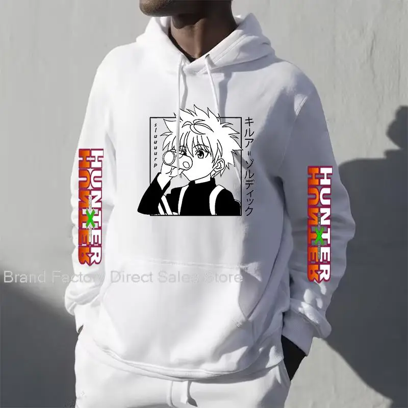 

Мужские толстовки Hunter X Hunter Killua Zoldyck, осенне-зимние свитшоты для мальчиков и девочек, модная женская толстовка Killua Eye из аниме для косплея