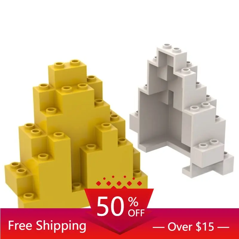 1 шт. панели Rock 4x10x6 прямоугольные 6082 Сделай Сам городская улица вид крупными партиями строительные блоки кирпичи совместимые с сборками 6083 23996