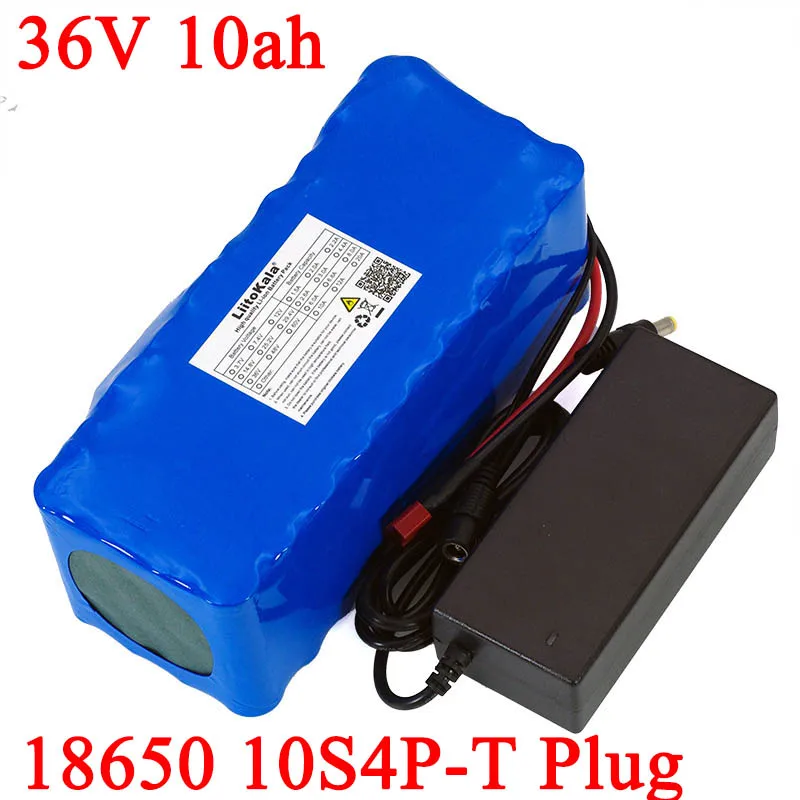 LiitoKala 36V 12AH 10ah Electric Bike batteries Built in 25A BMS Protection Lithium Battery Pack T/XT60 plug With 42V 2A Charger |