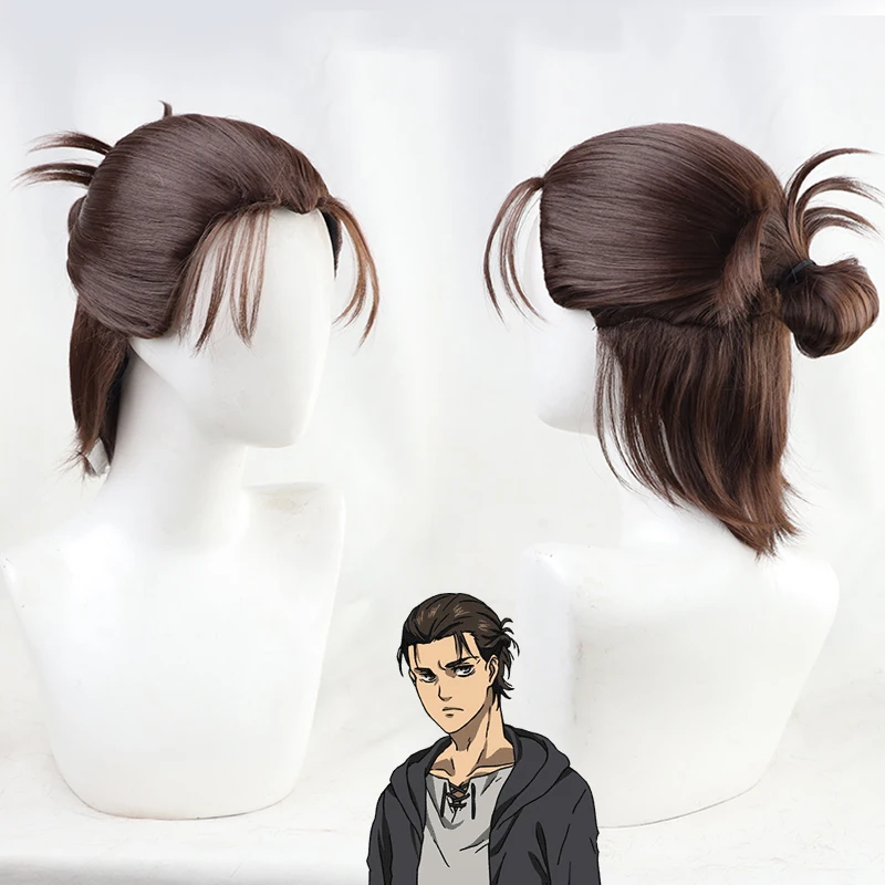Парики из атаки на Титанов Mikasa Ackerman Levi Hange Zoe Sasha блузка Lenz Рождество Armin Arlert Ymir Эрен