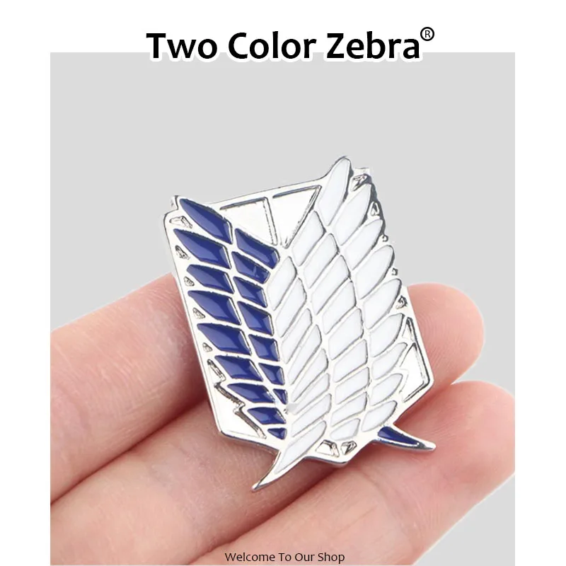 Брошь атака на Титанов булавка металлические булавки в стиле аниме Значки для