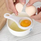 1 шт. разделитель яичного желтка, белый пластиковый удобный бытовой инструмент для яиц, кухонный инструмент для выпечки, разделитель яиц