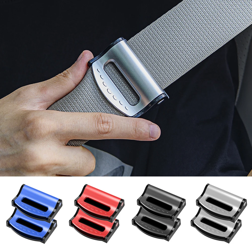 

2 шт. пластиковые крепкие регулируемые клипсы для автомобильного ремня безопасности скользящая пряжка для ремня безопасности простой Зажим Фиксирующий Зажим Стайлинг автомобиля