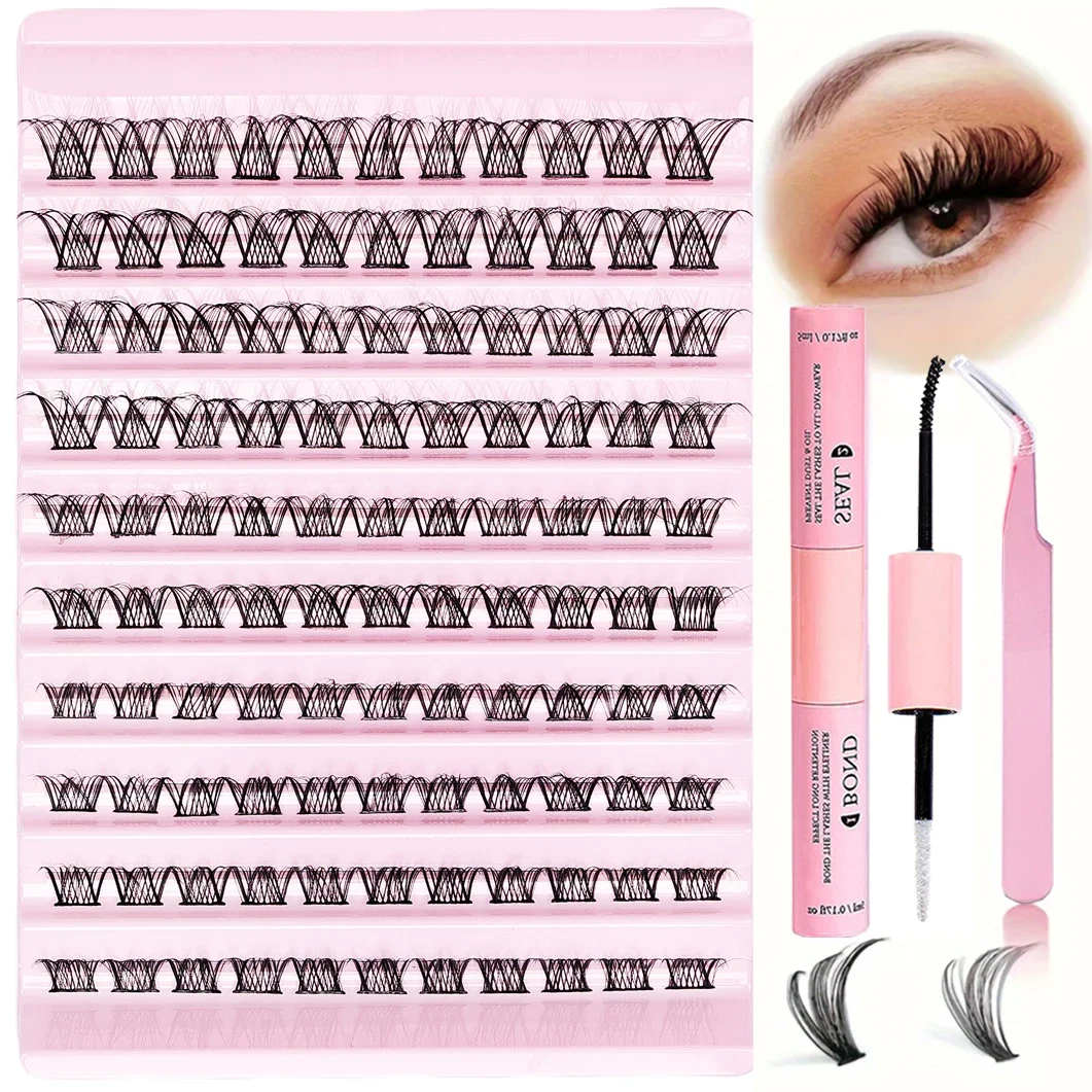 Набор для наращивания ресниц сделай сам 110 шт. отдельные кластеры 30D40D 8-16 мм
