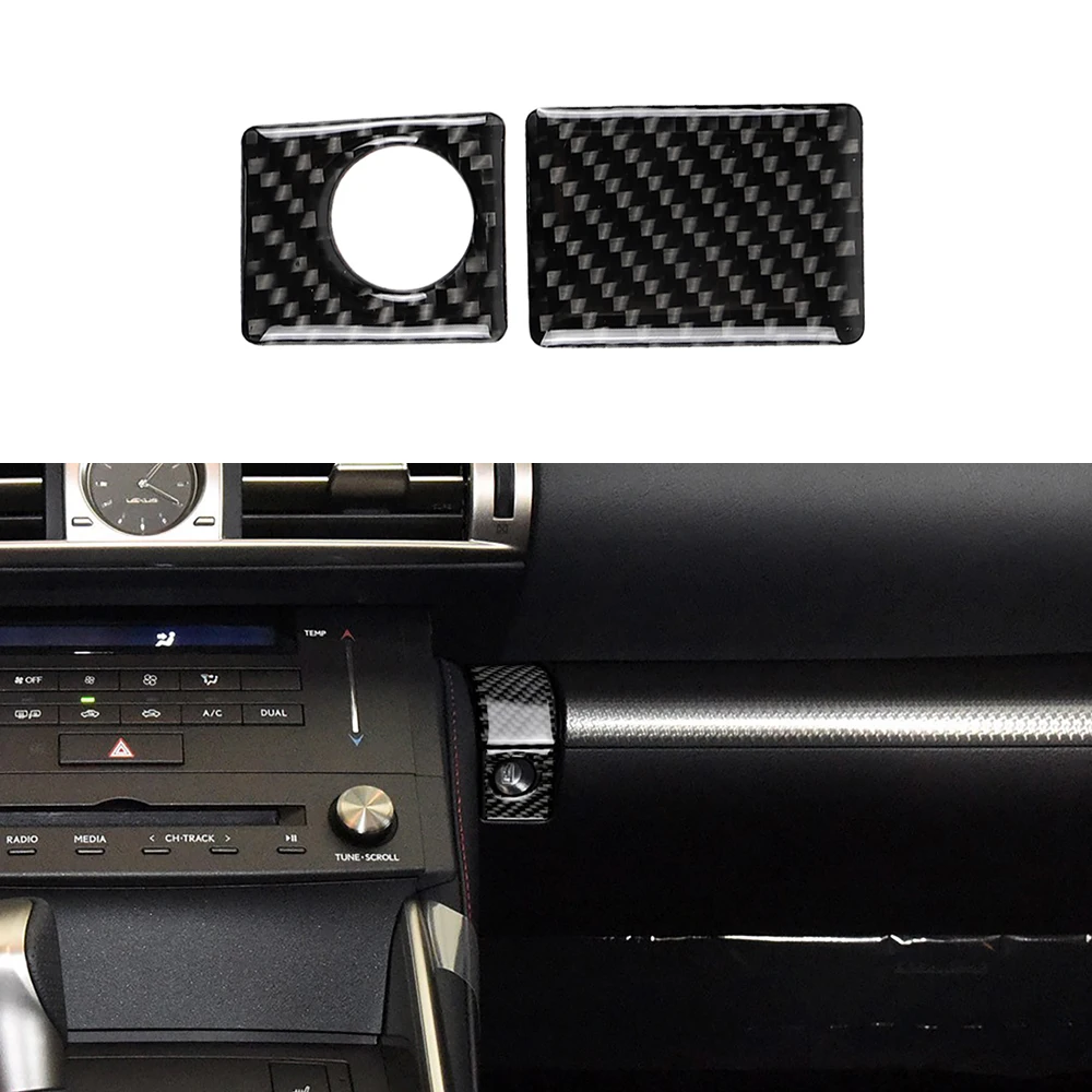 

Storage Switch Cover Trim Sticker Decal for Lexus IS250 2013 2014 2015 2016 2017 2018-2020 Car Interior Accessories Carbon Fiber