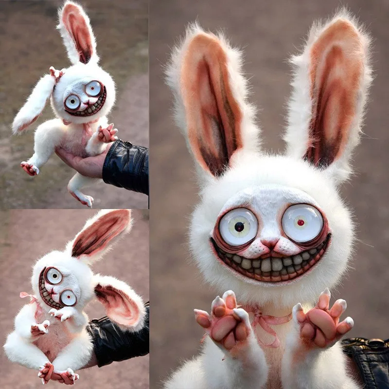 

Easter mutant Bunny plush toys horror Bunny ornaments European and American Easter Bunny dolls Halloween toys