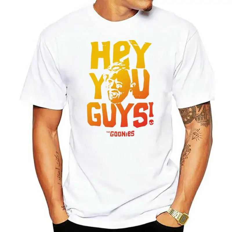 

Cotton Shirts Official The Goonies Sloth Hey You Guys Distressed T-Shirt 80s Movie 100% Cotton Top Tees