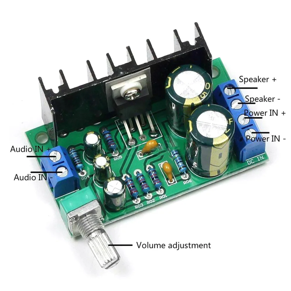 

TDA2050 5 Вт-120 Вт DC 12-24 в звук прочный Мини DIY модуль USB Профессиональная домашняя аудиомощность моноканальная Плата усилителя