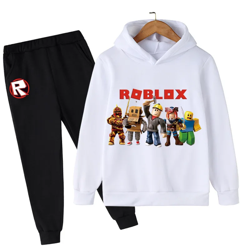 

Game Robloxing Tracksuits Kids Hoodies Boy Girl Sweatshirt Clothes Set Robloxing Hooded Pants Suit Children Pullover Sportwear