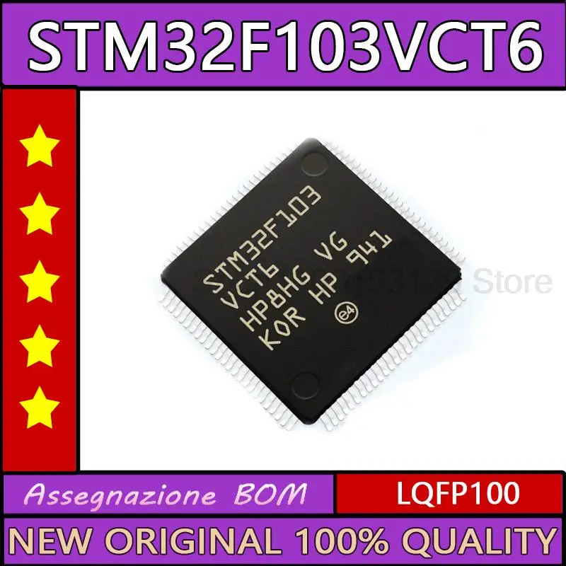 

Микроконтроллер STM32F103VCT6 LQFP100 IC chip MCU, оригинальный аутентичный