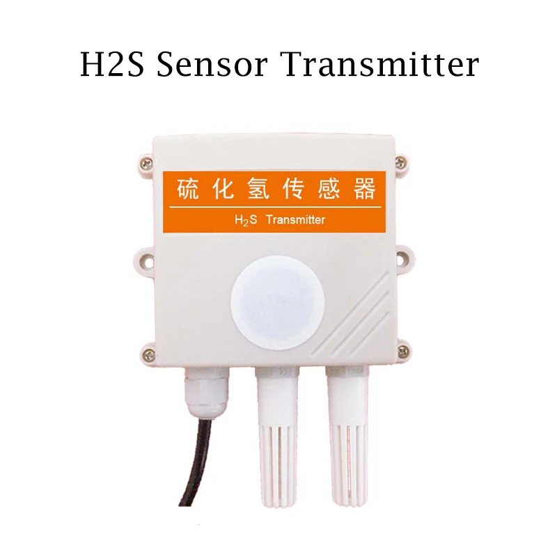

Hydrogen Sulfide Sensor H2S Toilet Garbage Station Odor Monitoring 4-20mA Analog RS485 with Temperature and Humidity