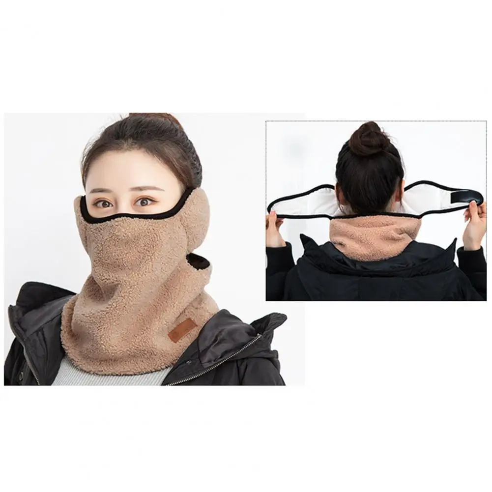 

Stylish Wrapping Edge Scarf Face Cover Earmuffs Women Earmuffs Thickened Keep Warm