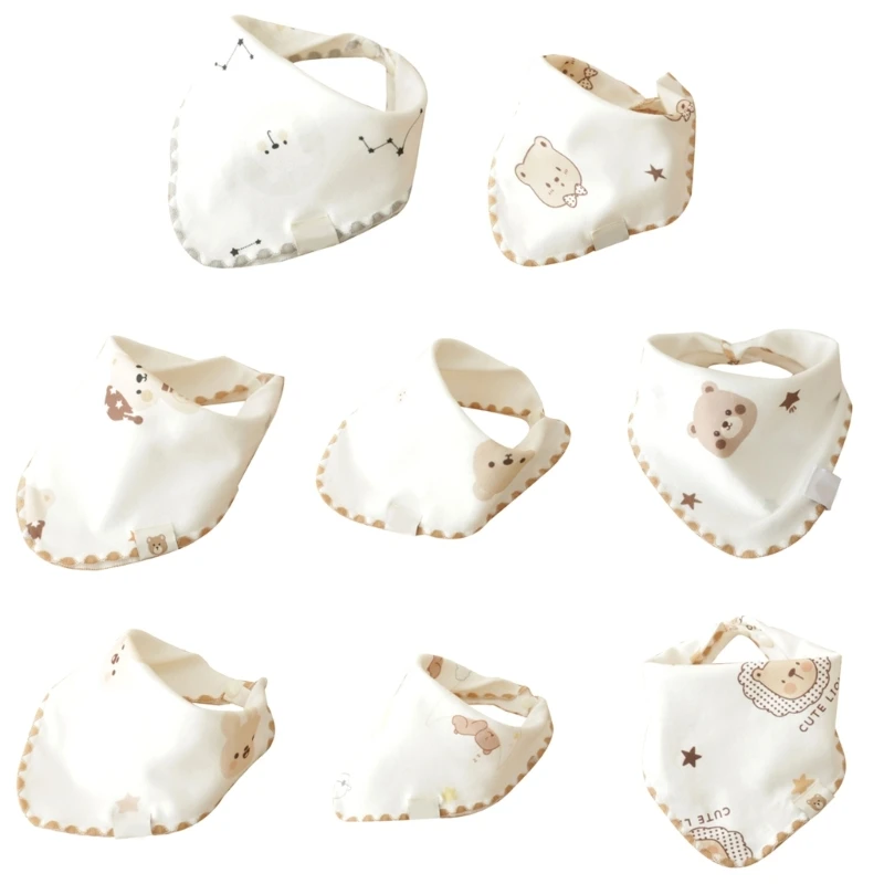 

Милые дизайнерские детские нагрудники с узорами, хлопковая бандана, Слюнявчики для маленьких девочек и мальчиков, для слюнятия и прорезывания зубов, подарок для будущей матери