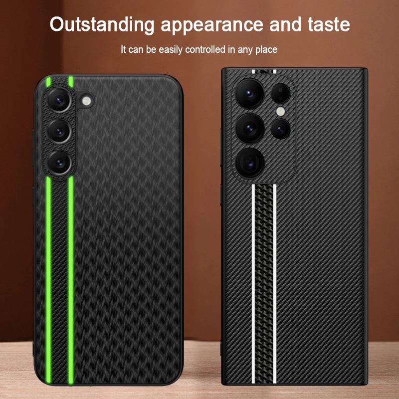 

Luxury Leather Cover For Samsung Galaxy S23 S22 Ultra Plus 5G Case Lens Protector Silicone Coque For Samsung S23 Ultra 5G Cases