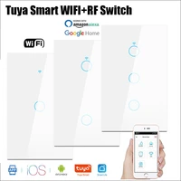 smart switch us standard tuya control works with google home voice control wifi smart home touch switches need deutral domotica