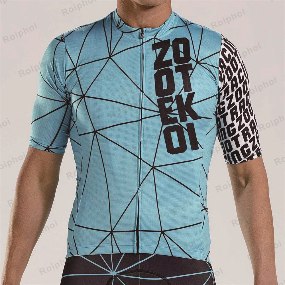 

ZOOTEKOI Cycling Jersey SPF 50+ Men Summer Cycling Jersey 2023 Fashion Bike Jersey Pro Team High Quality Cycling Shirt MTB Road
