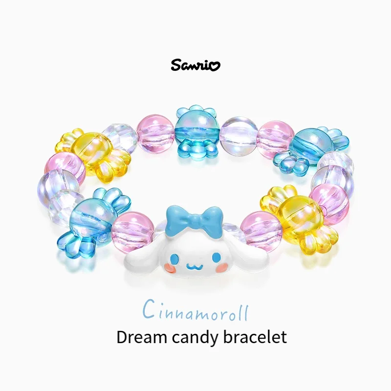 

Sanrioed Kawaii Cinnamoroll мультяшный Забавный женский модный браслет с бусинами для лучших друзей студентов праздничные подарки Новинка