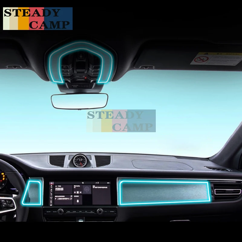 

For Porsche Macan 2014-2020Car Interior Center console Transparent TPU Protective film Anti-scratch Repair film Refit Accessorie
