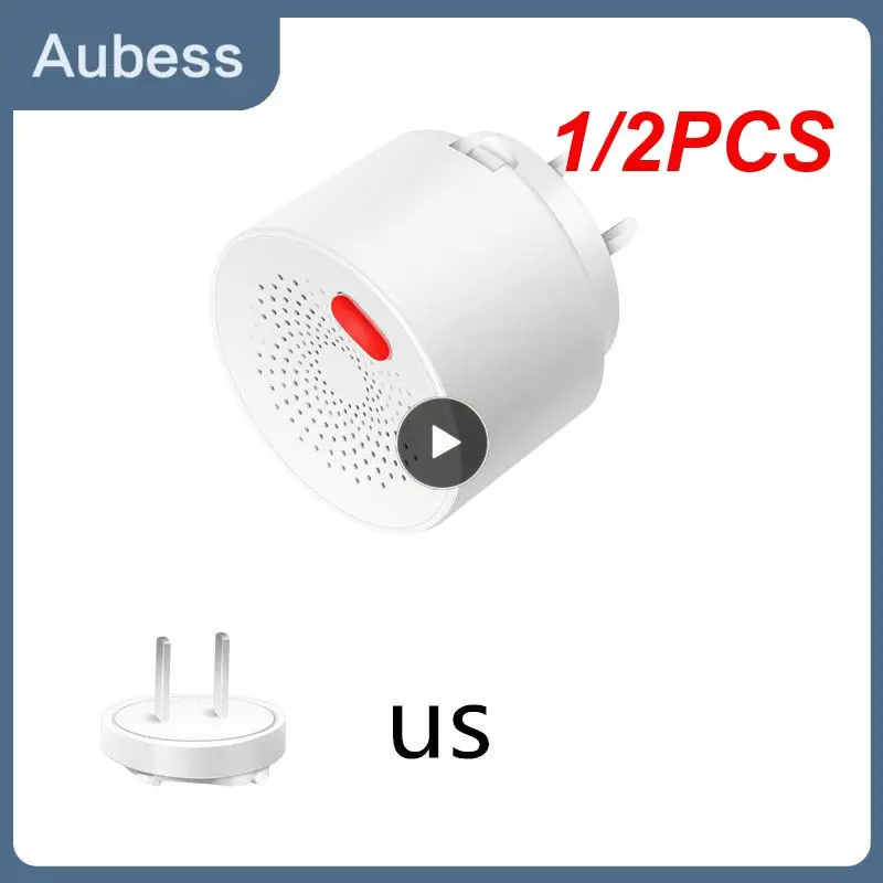 

1/2PCS Wifi/Zigbee Tuya Smart Natural Gas Leak Detector Sensor Combustible Gas LPG Leakage Alarm Detector Smart Sensor Home