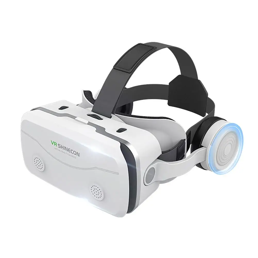

Очки виртуальной реальности G15e с наушниками, 3D очки виртуальной реальности, гарнитура для 4,5-7,0 дюймов, строительные рождественские подарки ...