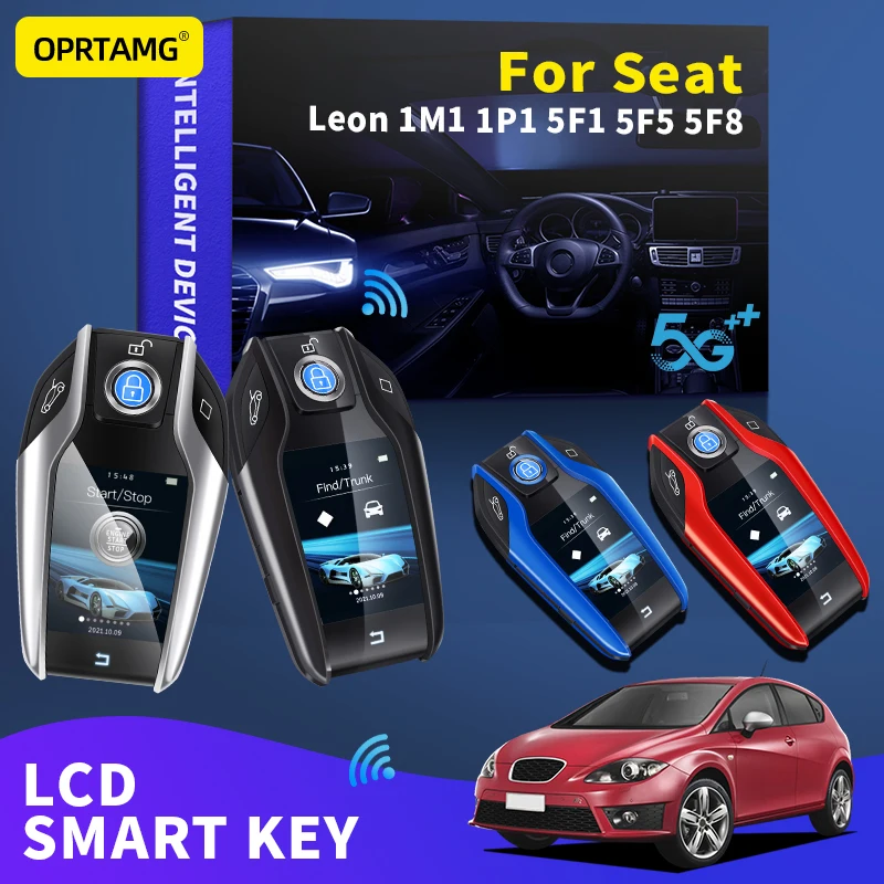 

One-click start Remote Key For SEAT Leon 1M1 1P1 5F1 5F5 5F8 Universal Modified Car Boutique Smart Remote Key LCD Screen