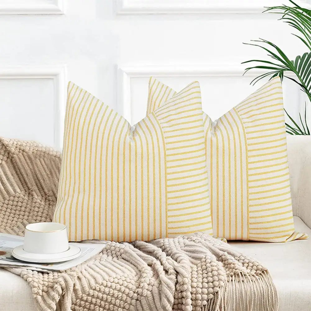 

Sofa Cushion Cover Stylish Good Comfort Single-sided Pattern Living Room Supply Throw Pillow Case Cushion Cover