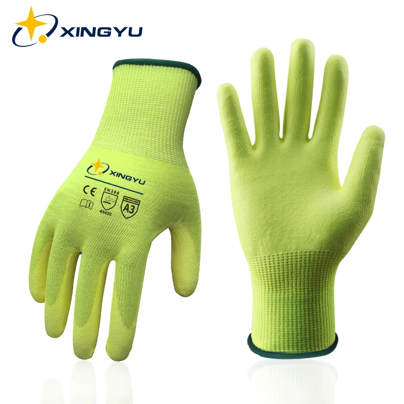 

Safety gloves Security Protection Glove with HPPE Cut Resistant Safety Work Gloves Kitchen Anti-cut Protective Cut-proof Gloves