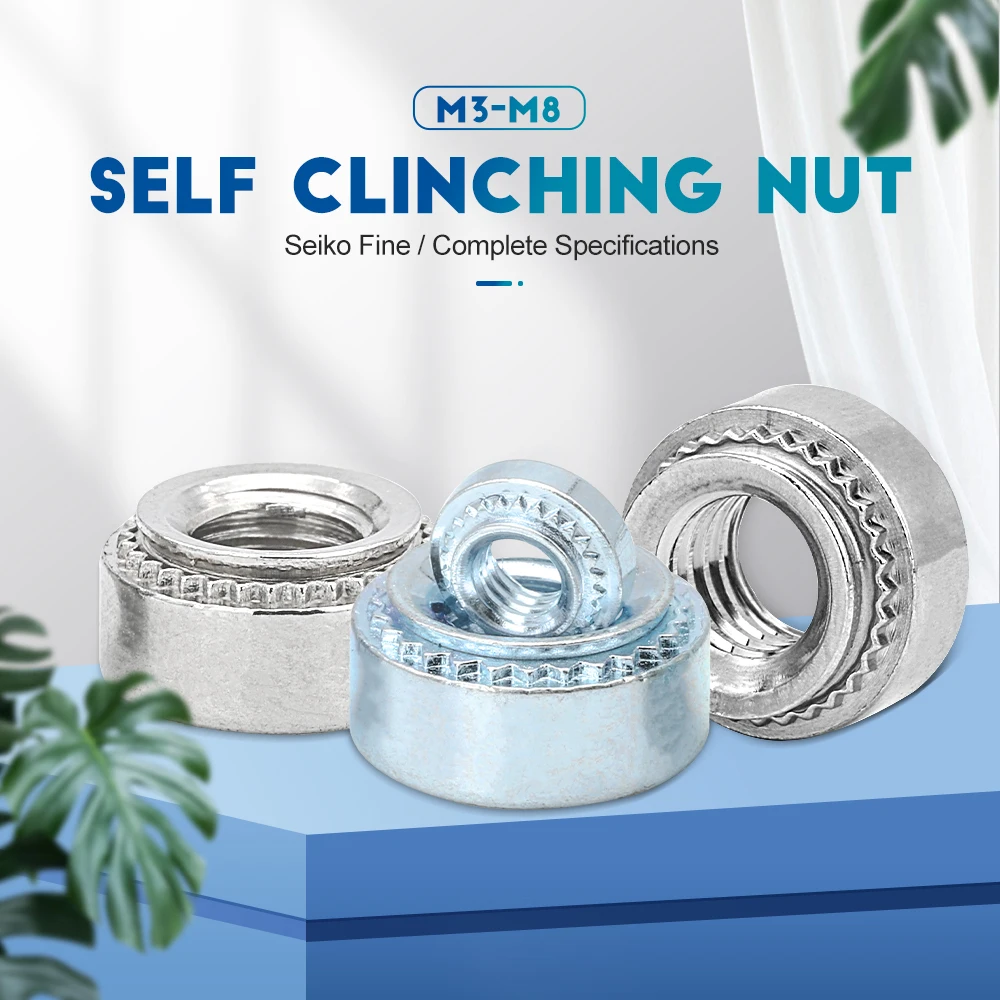 10-60 шт. самоходная клинч-гайка 304 нержавеющая сталь оцинкованная Болтовая гайка M3