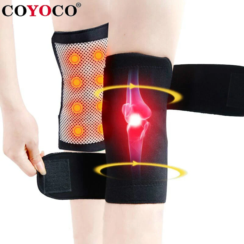 Tourmaline Self Heating Knee Pads Support 8 Magnetic Therapy Kneepad Pain Relief Arthritis Knee Patella Massage Sleeves