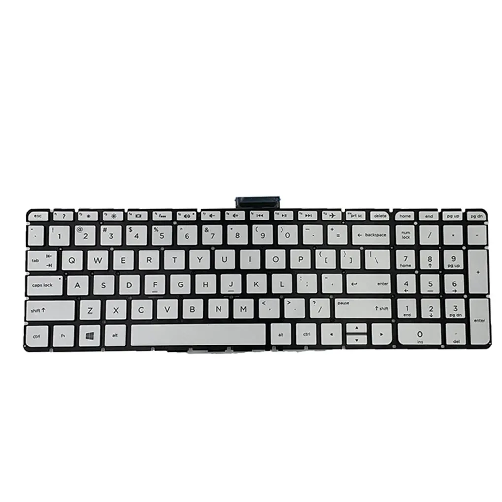 

Серебристая Клавиатура для ноутбука с подсветкой, Входное оборудование, защита ноутбука, замена для ноутбуков HP Envy M6-W000