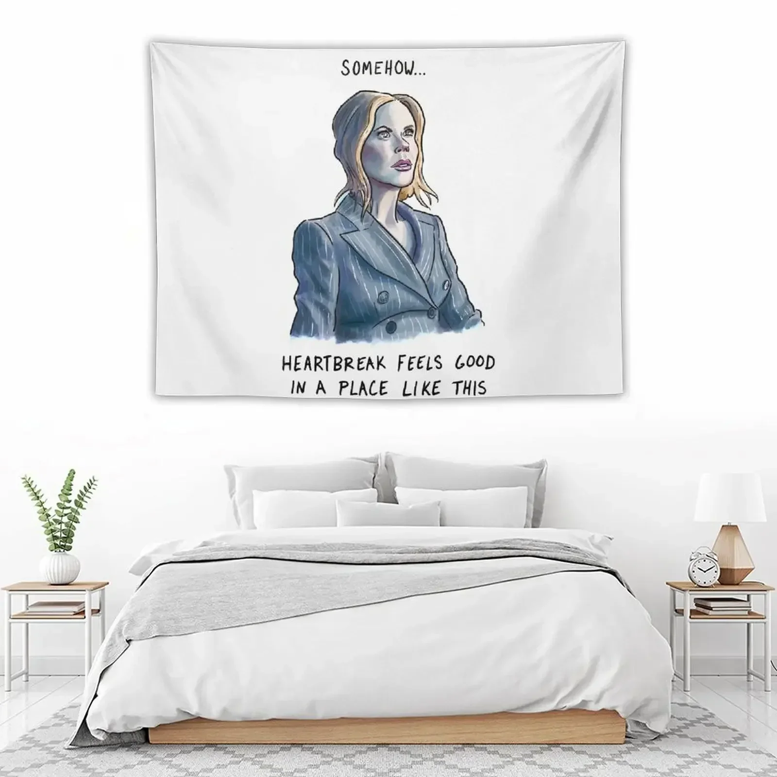 Николь Кидман в АМЦ каким-то образом... месте вроде этого гобеленового украшения