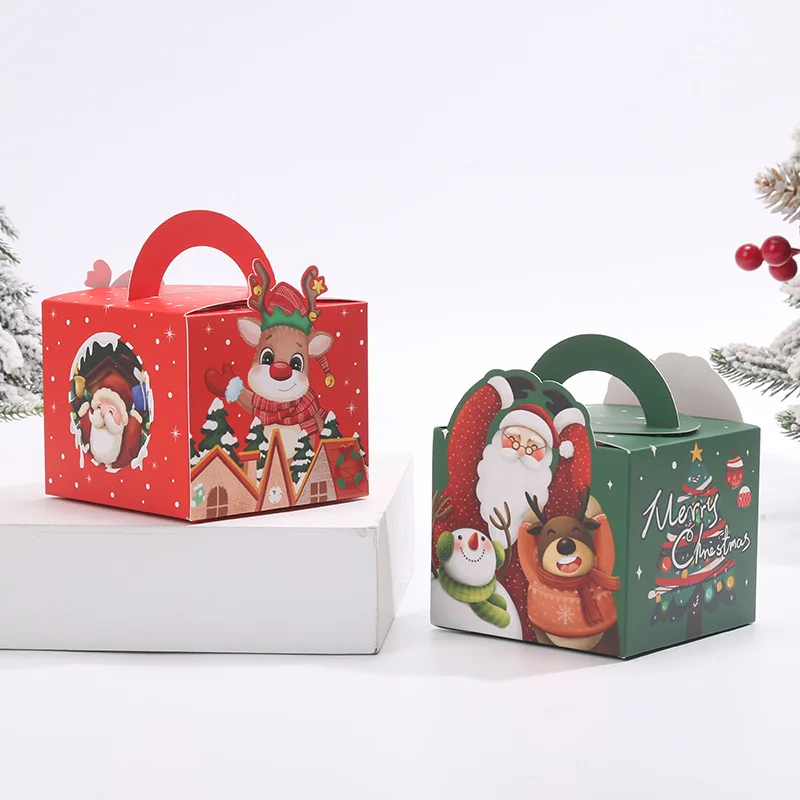 

10 шт., картонные подарочные коробки для конфет и печенья