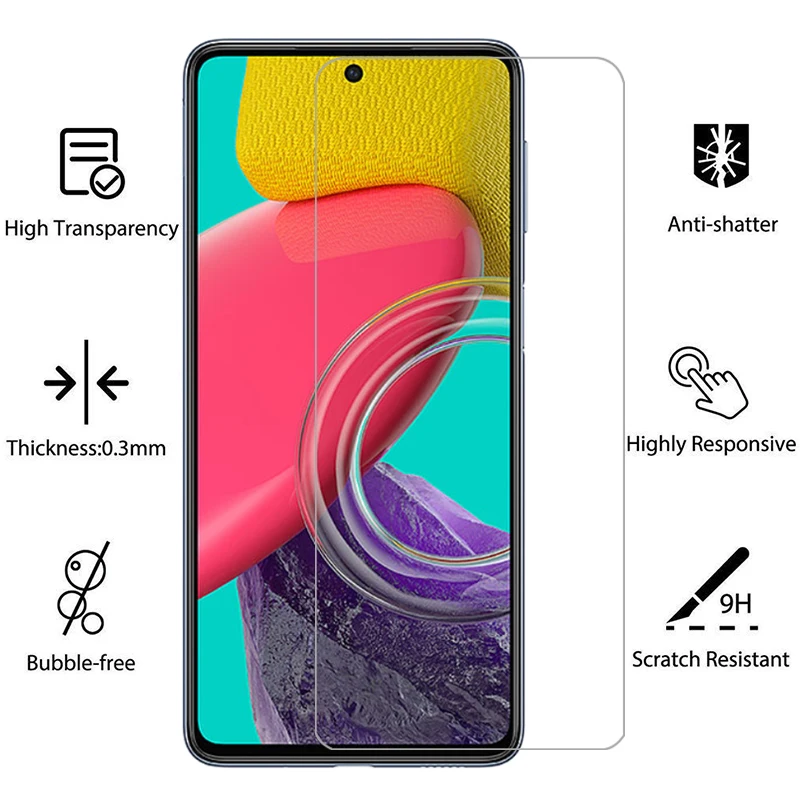 Чехол для телефона samsung galaxy m53 5g из закаленного стекла samsungm53 galaxym53 m 53 53m n53 задняя