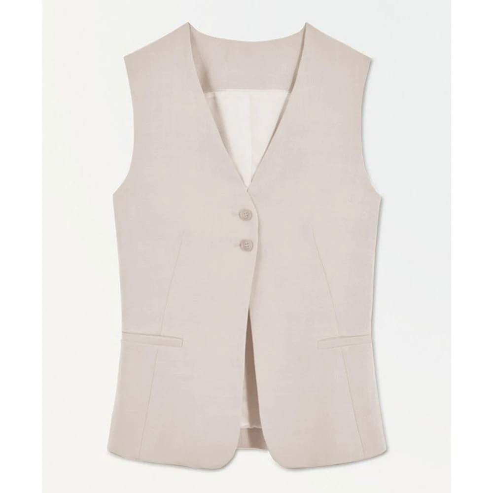 Женский жилет верхняя одежда облегающий однобортный Повседневный модный