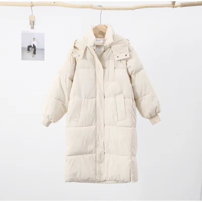 Утепленное длинное пальто женское 2023 зимняя водолазка с длинным рукавом