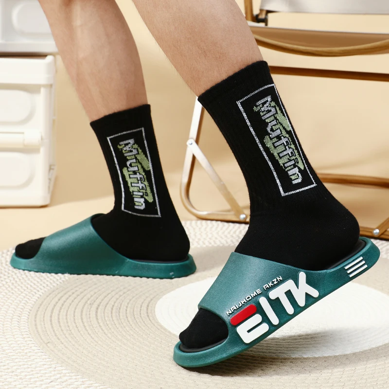 Удобные мужские Летние Повседневные тапочки мягкие молодежные модные сандалии