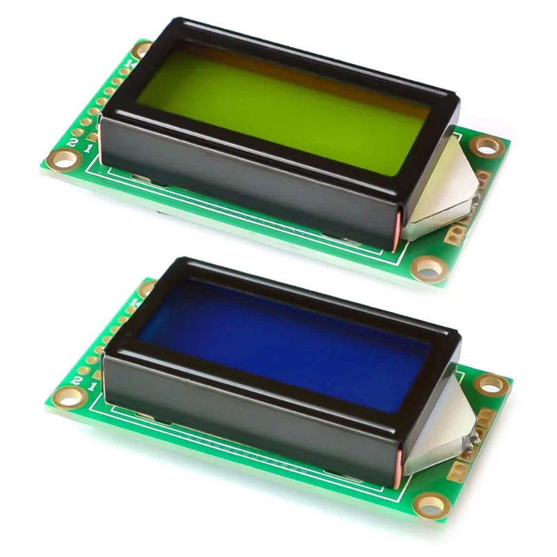 

0802A LCD LCD Screen Character Type LCD Screen 8*2 Lines LCD Display Module 3.3V / 5V LED LCD Backlight for Arduino DIY Kit