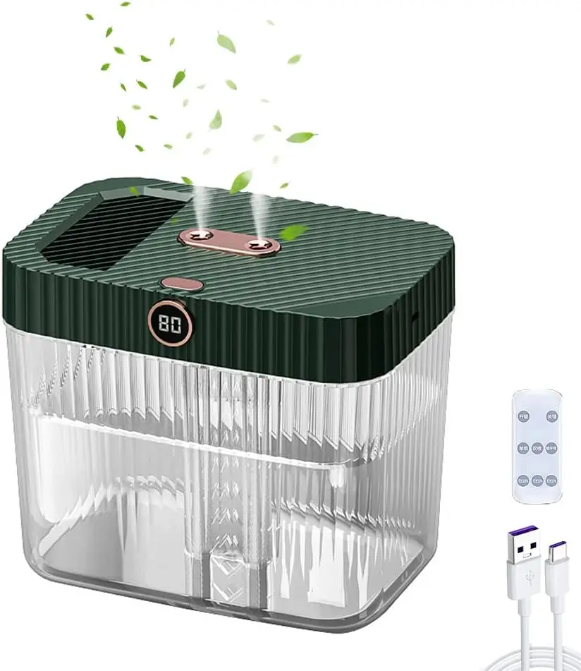 

Humidificador dormitorio, humidificador de 5 L, difusor de aromaterapia, difusor con luz nocturna, temporizador de 8 horas, 34 d