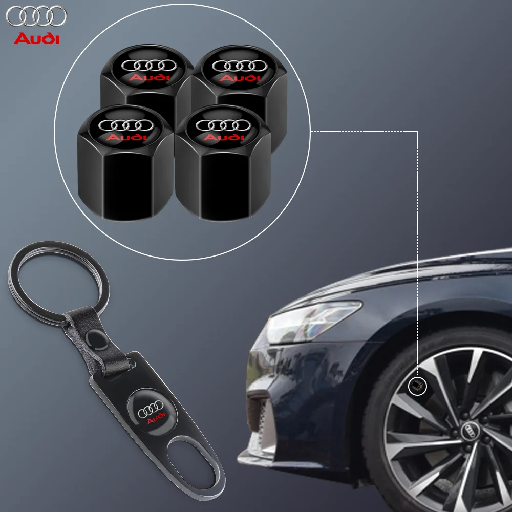 Для Audi Sline A1 A3 A4 A6 A7 Q3 Q5 Q7 RS3 RS4 RS5 S3 S4 S5 S 3D Металлические колпачки для автомобильных