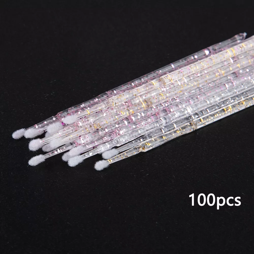 

Crystal Disposable MicroBrush Eyelashes Extension Individual Lash Removing Swab Micro Brush For Eyelash Extension Tool
