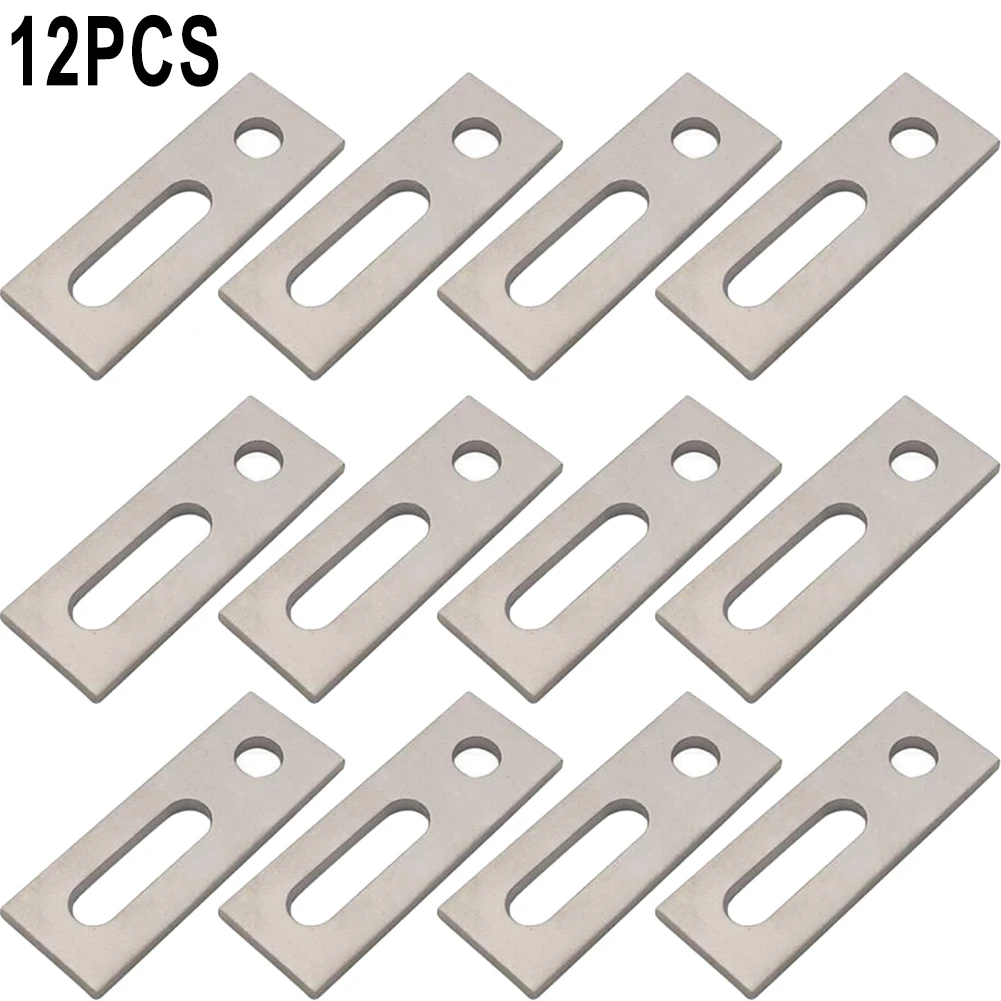 

1/4/12Pcs Stainless Steel Double-head Wood Screw Support Plate Adapter For Hanger Bolts M10 PV Photovoltaic Solar Bracket Parts