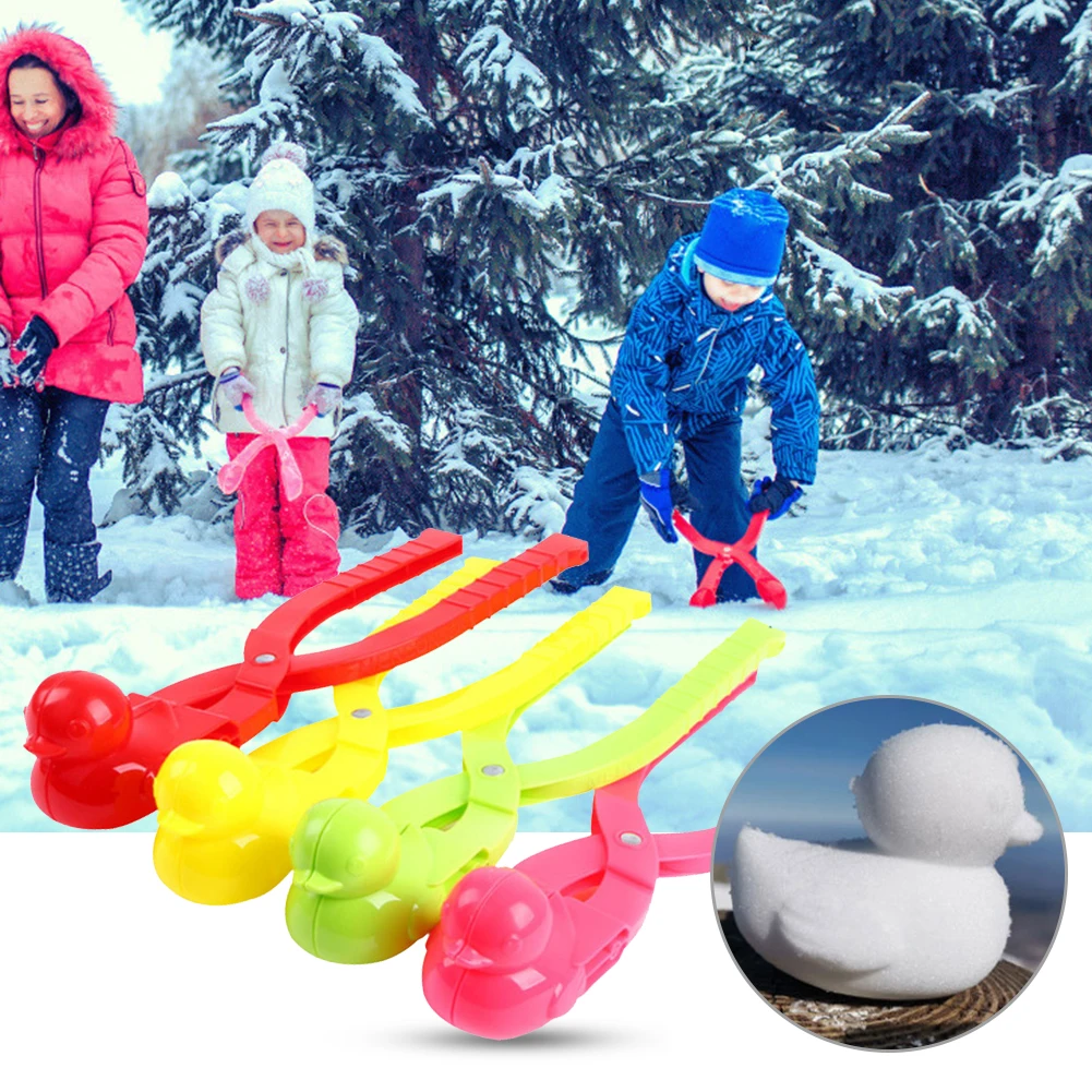 

Outdoor Sand Snow Ball Mold Toys Maker Clip Educational Learning Winter Plastic Duck Snowball Study Toy Gifts for Kid