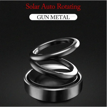 

Solar Double Rings Automatic Rotating Suspension Car Aromatherapy Air Freshener Dashboard Auto Diffuser Perfume Decor