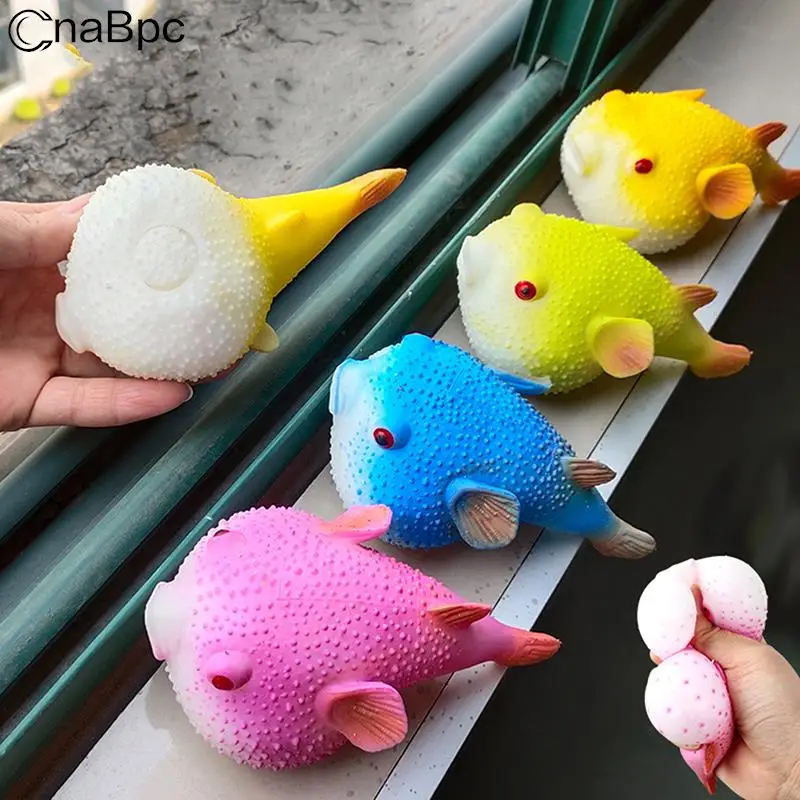 

Funny Cartoon Blowfish Toy Simulation Squeeze Rebound Toy Adult Decompression Toys Vent Artifact Kids Gifts