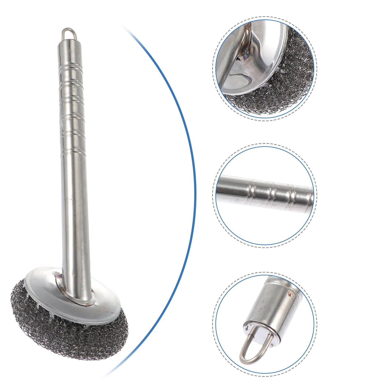 

Steel Ball Brush Cleaning Kitchen Wire Scrubber Dish Helper Pan Accessory Pot Dishwasher Sponge