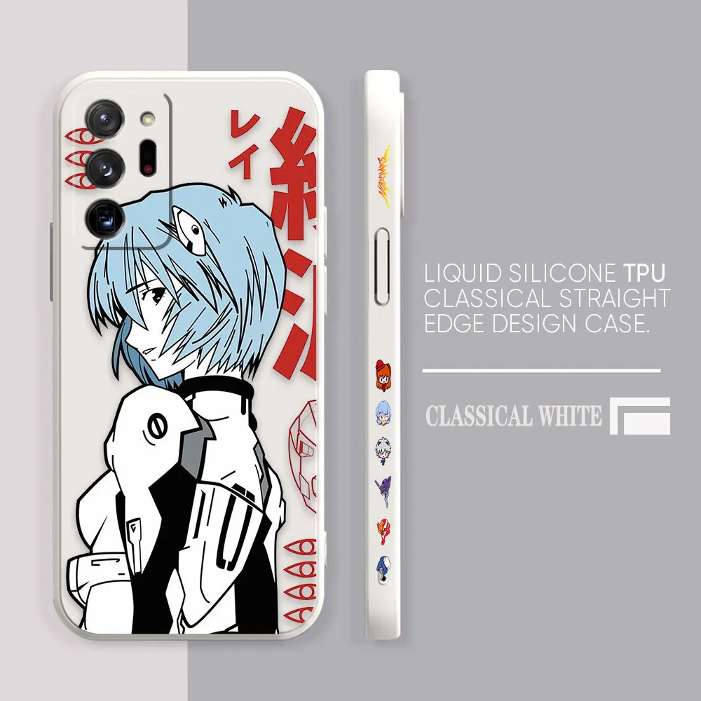 Case For Samsung Galaxy A90 A80 A70 A60 A50 A40 A30 A20 A10 Note 20 10 M33 Pro Plus Lite Ultra 4G 5G Case  Anime E-Evangelion 02