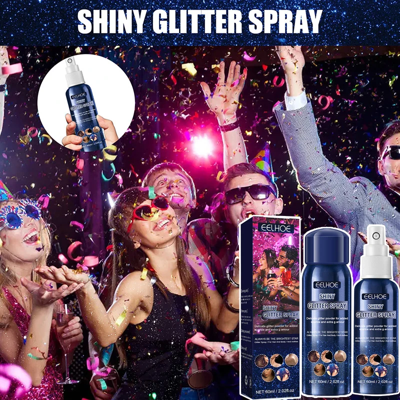 

Shiny Glitter Spray Sparkle Spray For Clothes And Hair Prom Party Dresses Sparkle Body Mist Spray Brightening Long Lasting