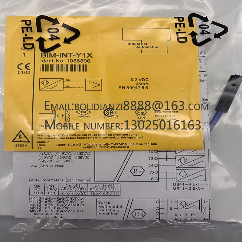 Новый датчик приближения BIM-IKT-Y1X BIM-INT-Y1X В наличии